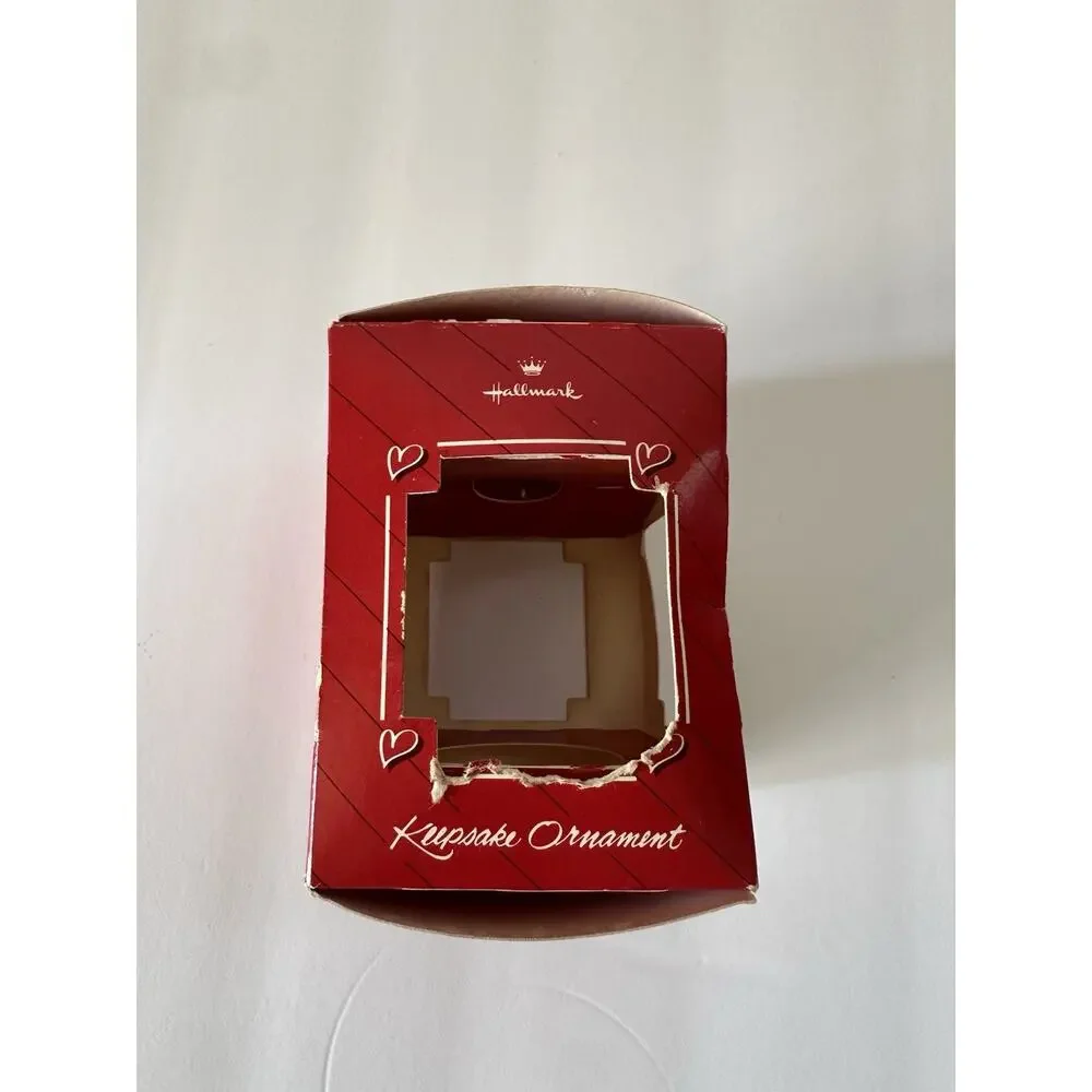 1987 Hallmark Keepsake First Christmas Together Glass Ball Ornament QX2729 Box